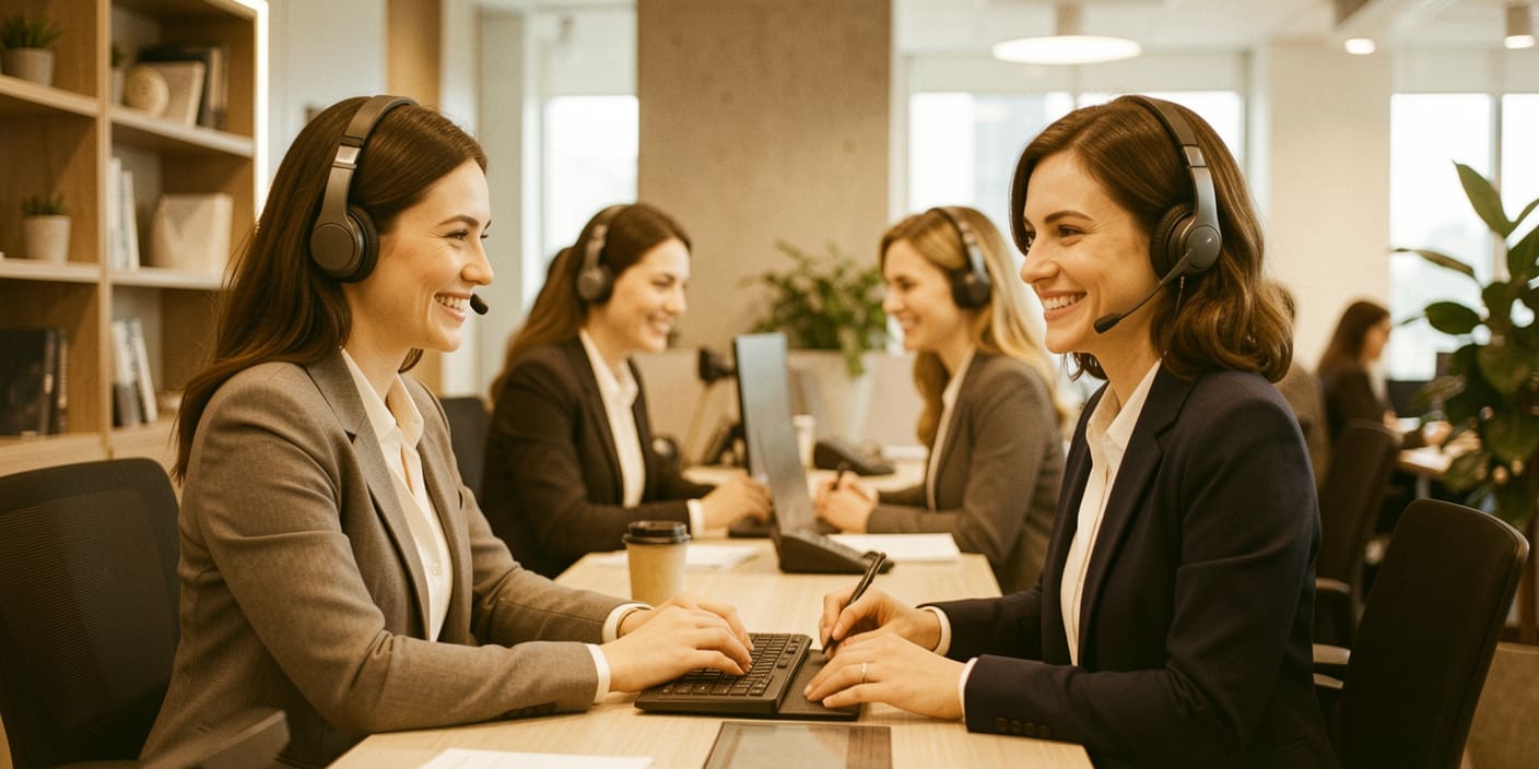 ASF Crédit workspace with support advisors ready to assist clients